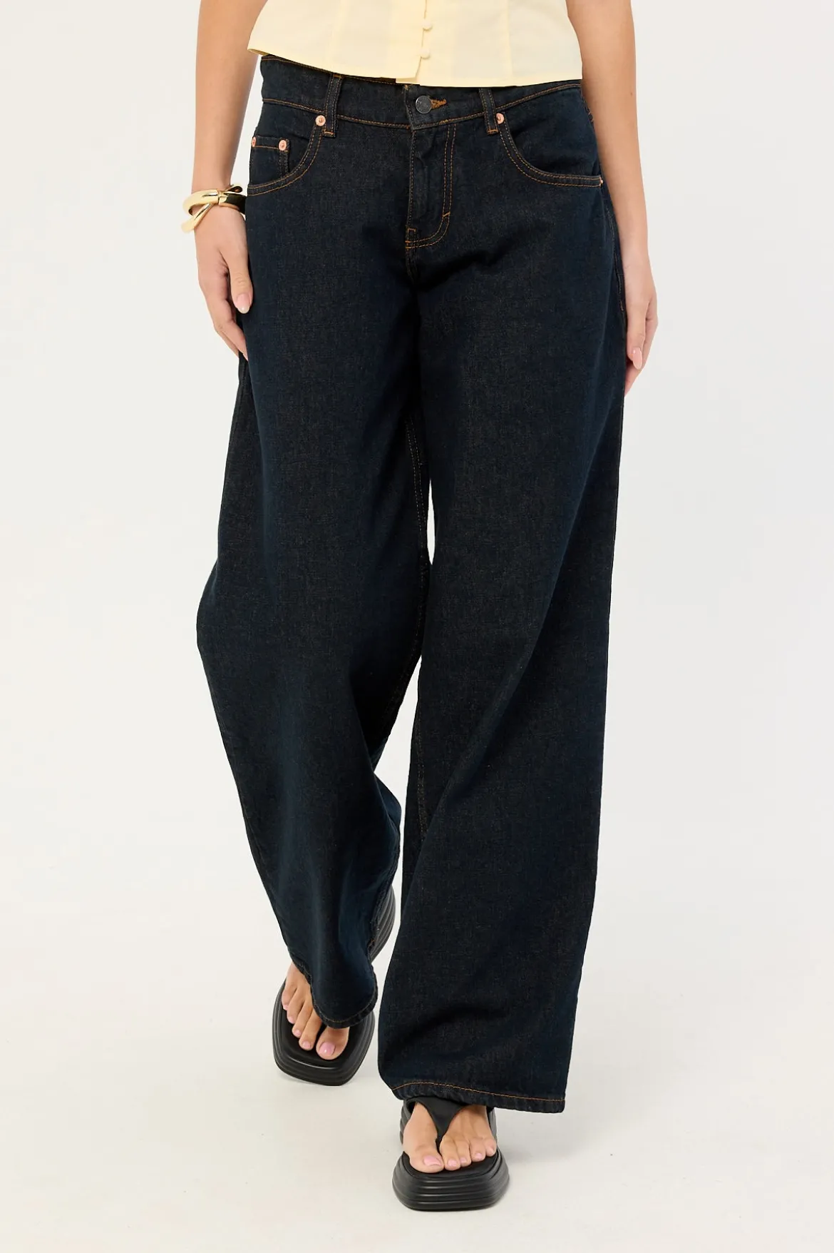 Roomy Extra Wide Low Rise Jean Indigo