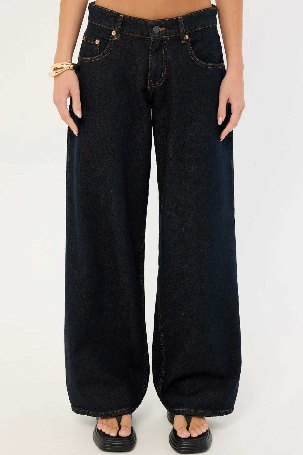 Roomy Extra Wide Low Rise Jean Indigo