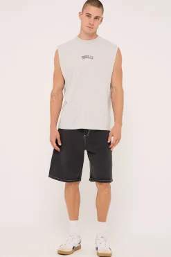 Roosevelt Merch Fit Muscle Tee Snow Marle