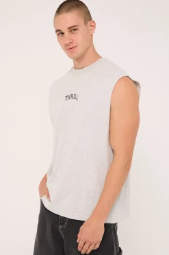 Roosevelt Merch Fit Muscle Tee Snow Marle