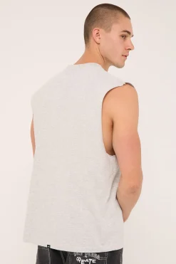Roosevelt Merch Fit Muscle Tee Snow Marle