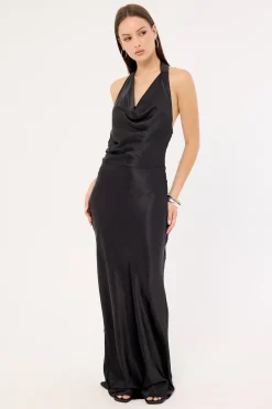 Rosanna Maxi Tie Dress Black