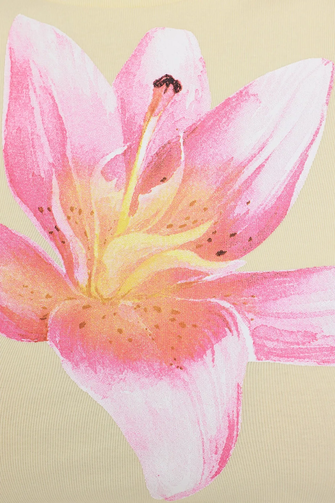 Rose Mallow Flower Tee Yellow
