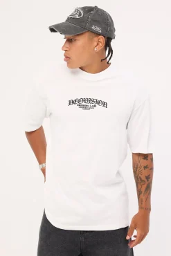 Rosebud Oversize Super Heavy Tee White