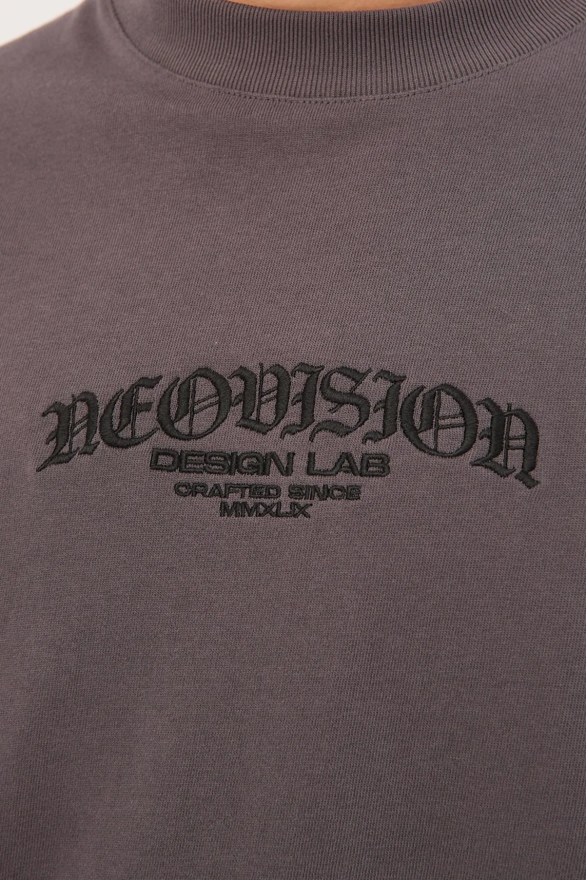 Rosebud Oversized Super Heavy Tee ASPHALT