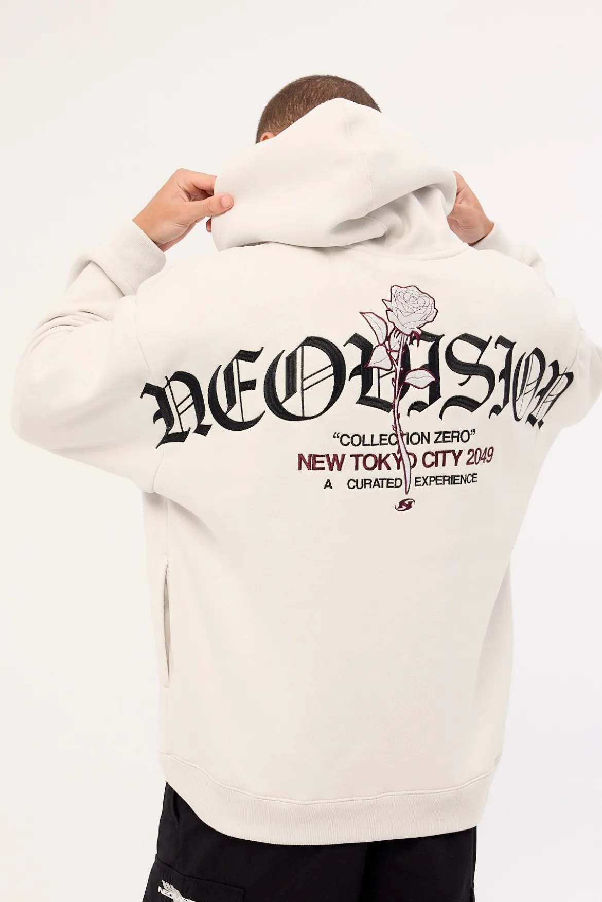 Rosebud Street Hoodie Grey Fog
