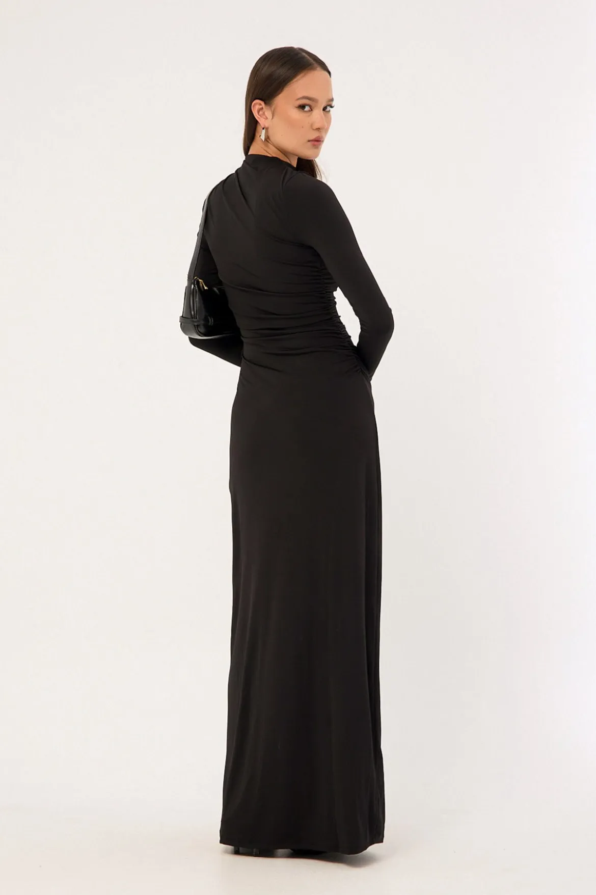 Rosie Long Sleeve Maxi Dress Black
