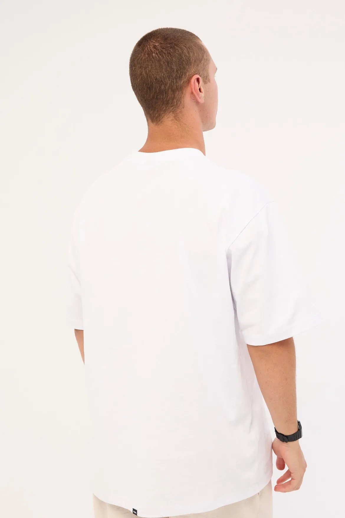 Rough Cut Oversize Fit Tee White