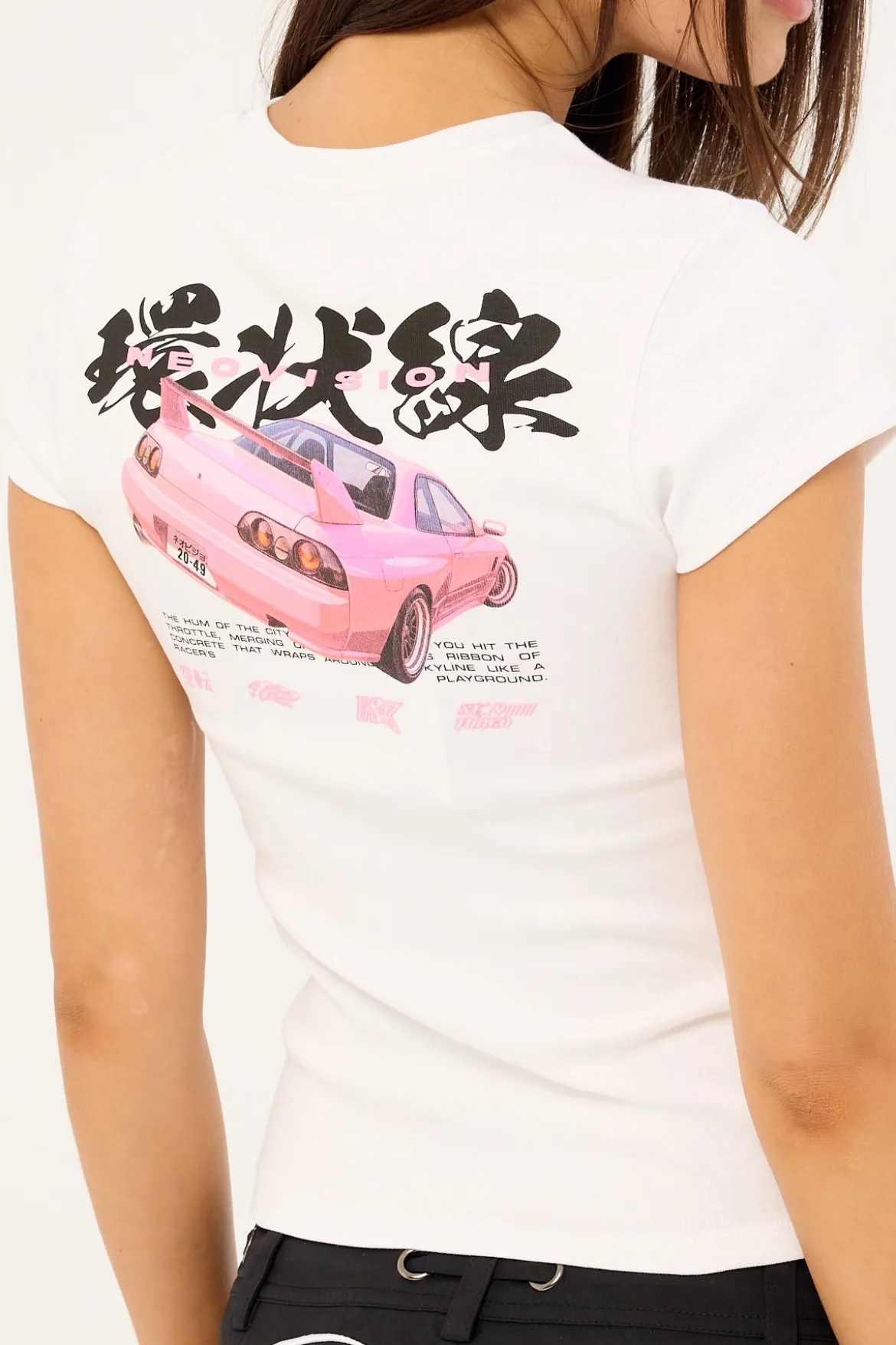 Route 1 Baby Tee White