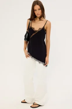 Rowie Wide Leg Jean Ageless White Denim