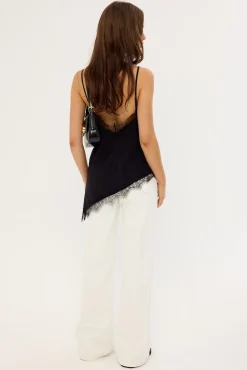 Rowie Wide Leg Jean Ageless White Denim