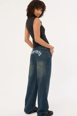 Roxanne Baggy Low Rise Jean Dark And Dirty