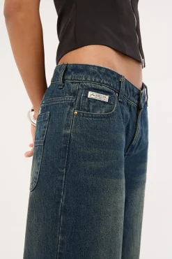 Roxanne Baggy Low Rise Jean Dark And Dirty