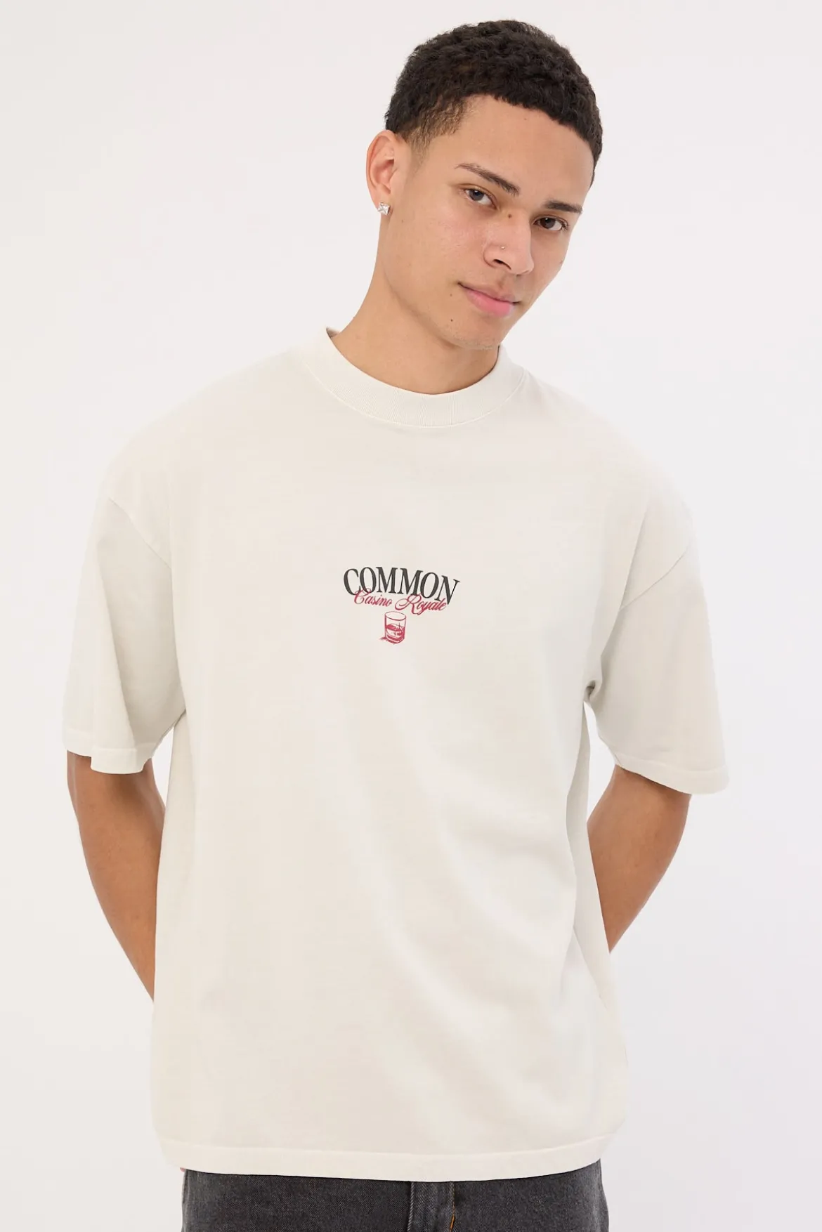 Royale Heavyweight Easy Tee Washed Grey Fog