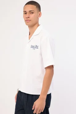 Royalty Boxy Cropped Resort Shirt White