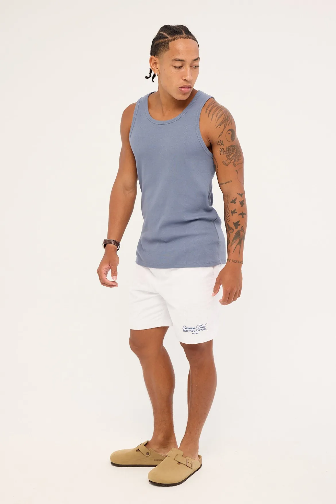 Royalty Elastic Waist Short White