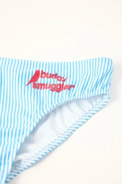 Royalty Stripe Budgy Smuggler Light Blue/White