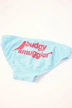 Royalty Stripe Budgy Smuggler Light Blue/White