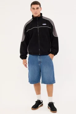 Rule Polar Fleece Panel Jacket Off Black