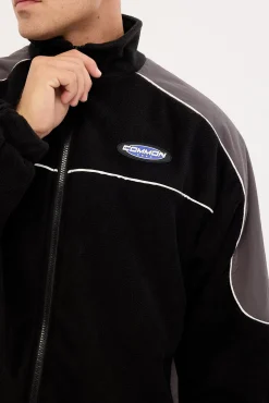Rule Polar Fleece Panel Jacket Off Black