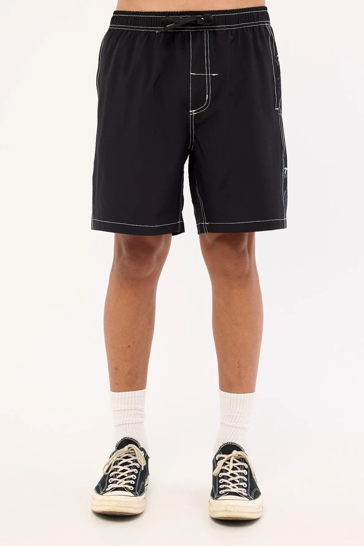 Run For The Hills Elastic Short Black