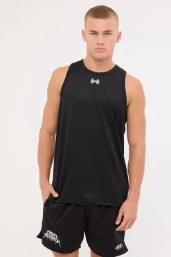 Runner Rage Singlet Black