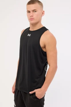 Runner Rage Singlet Black