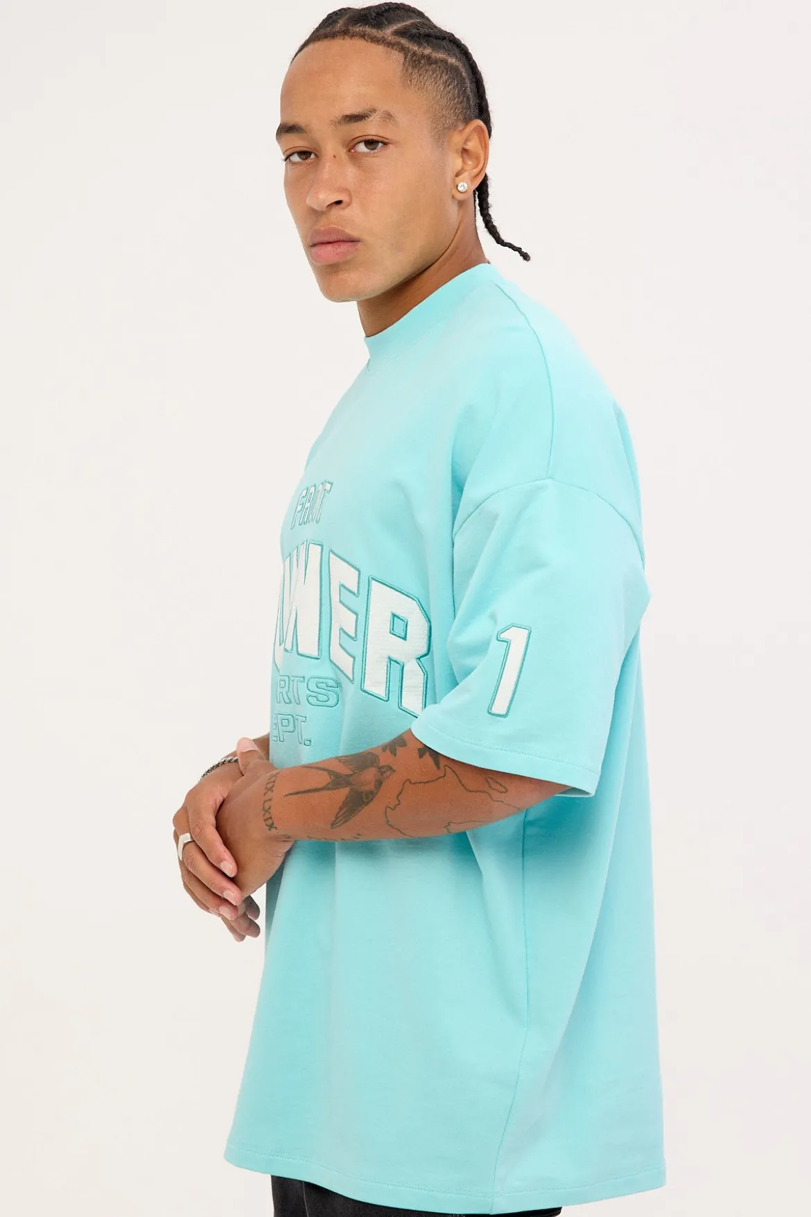 Runner Sports Dept Tee Ice Blue