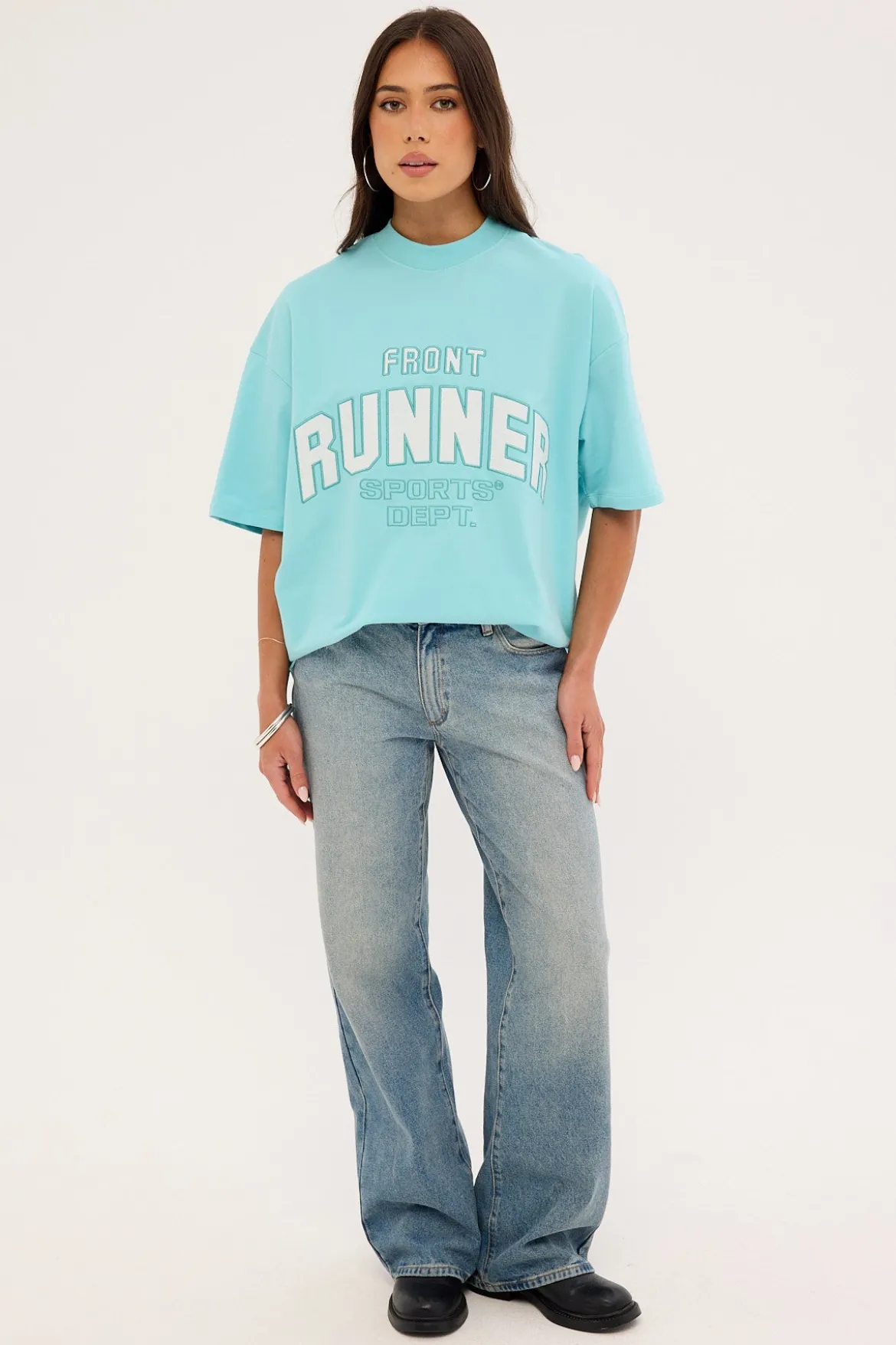Runner Sports Dept Tee Ice Blue
