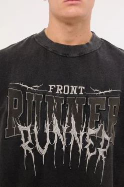 Runner Tattoo Muscle Washed Black