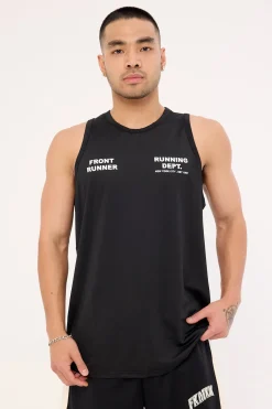 Running Dept Training Singlet Black