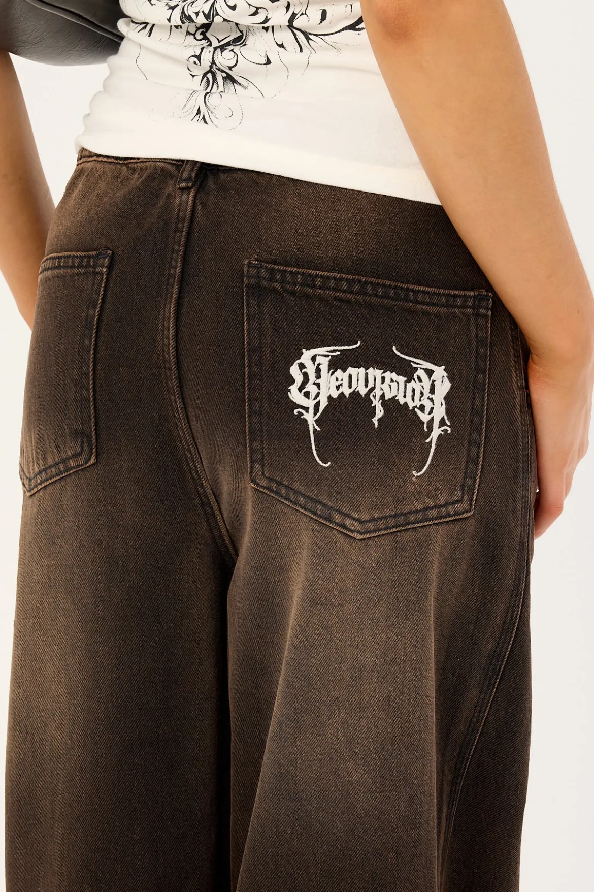 Rustline Straight Leg Pant Washed Brown