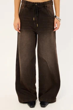 Rustline Straight Leg Pant Washed Brown