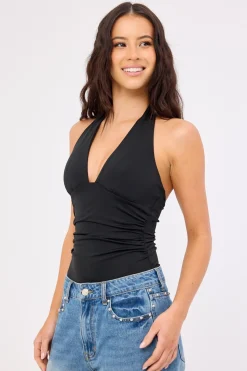 Ryder Halter Bodysuit Black