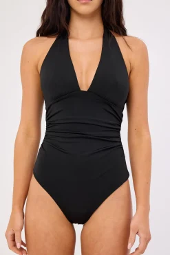 Ryder Halter Bodysuit Black