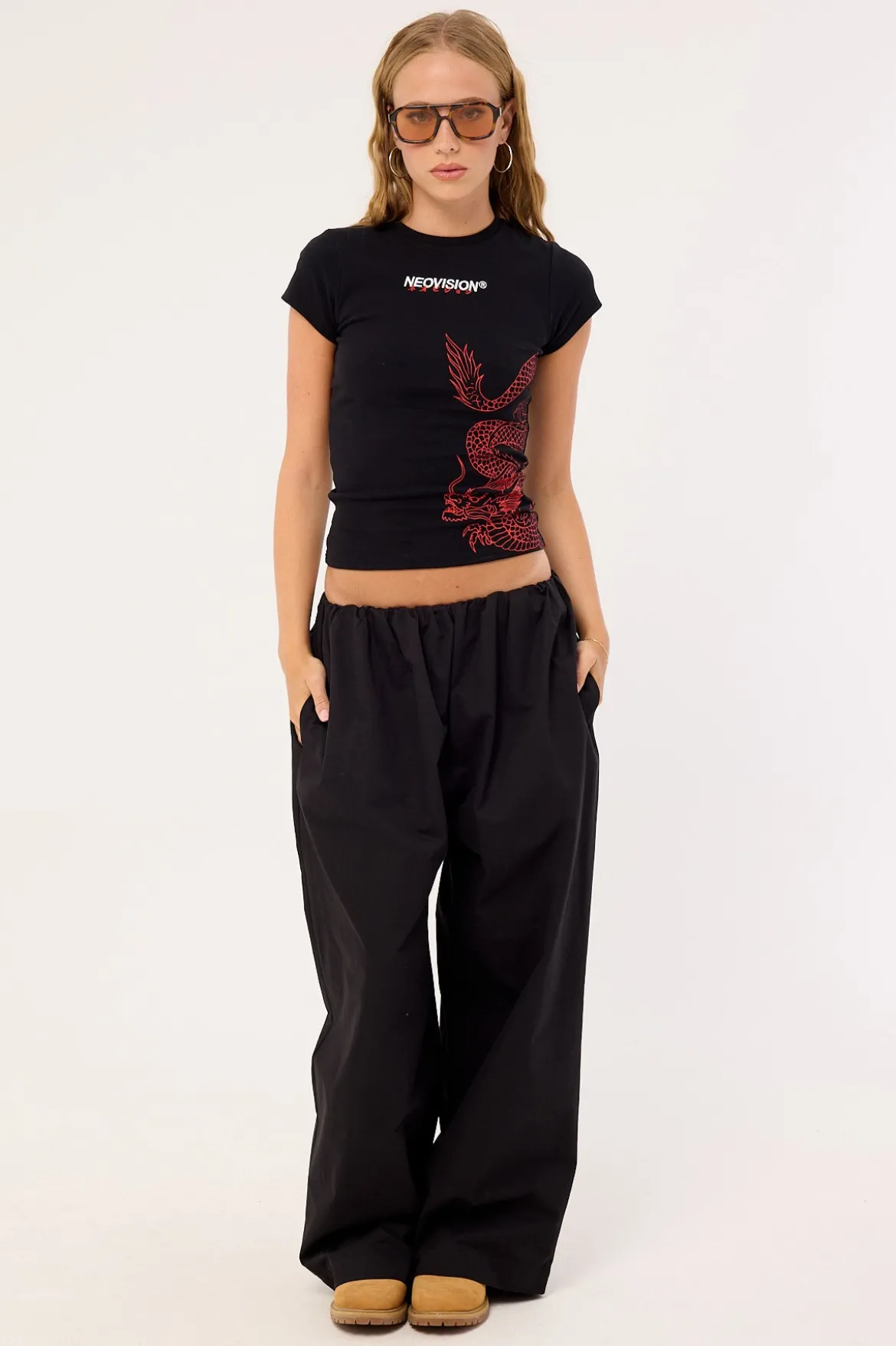 Ryuko Baby Tee Black