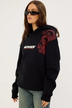 Ryuko Relaxed Hoodie Black