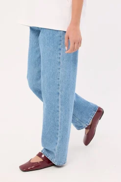 90s Mid Baggy Petite Blue State