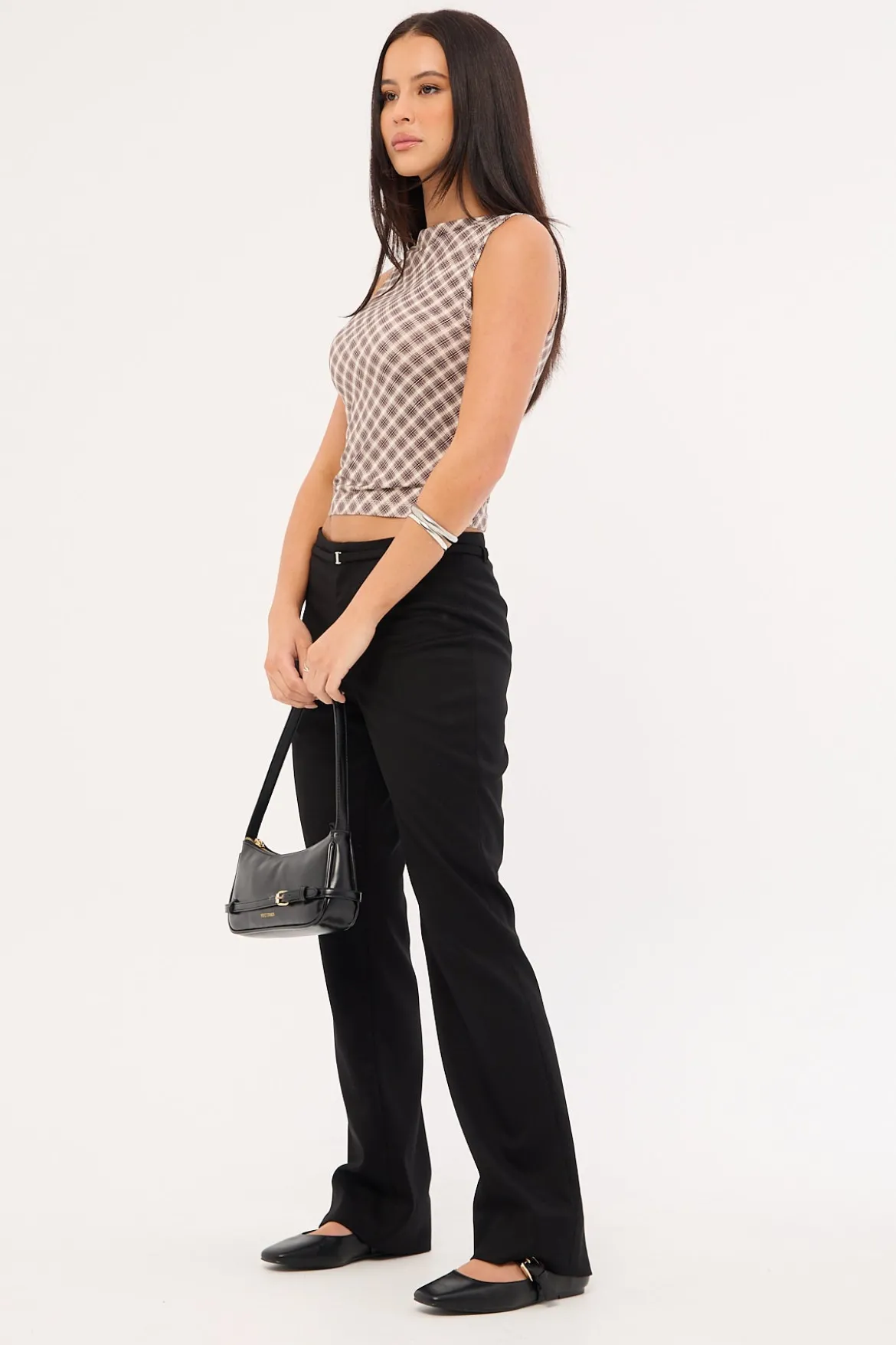Sabine Belted Pant Black