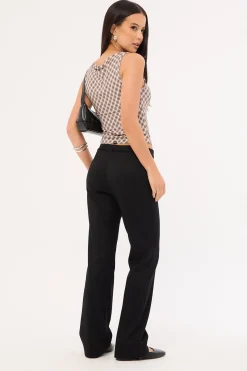 Sabine Belted Pant Black
