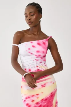 Sabine Printed Jersey Midi Dress Floral Print