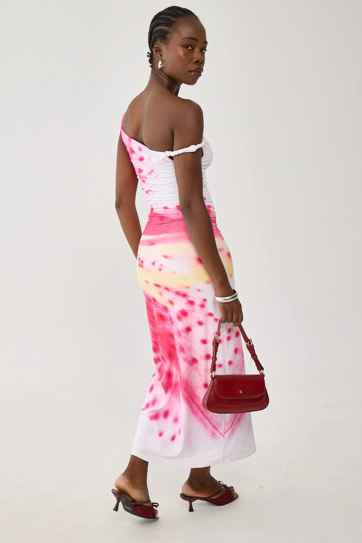 Sabine Printed Jersey Midi Dress Floral Print