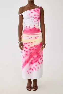Sabine Printed Jersey Midi Dress Floral Print