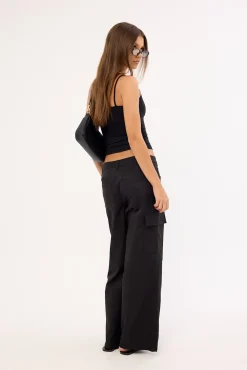 Sahara Low Rise Cargo Pant Black