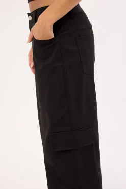 Sahara Low Rise Cargo Pant Black