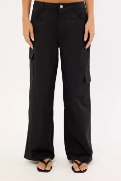 Sahara Low Rise Cargo Pant Black