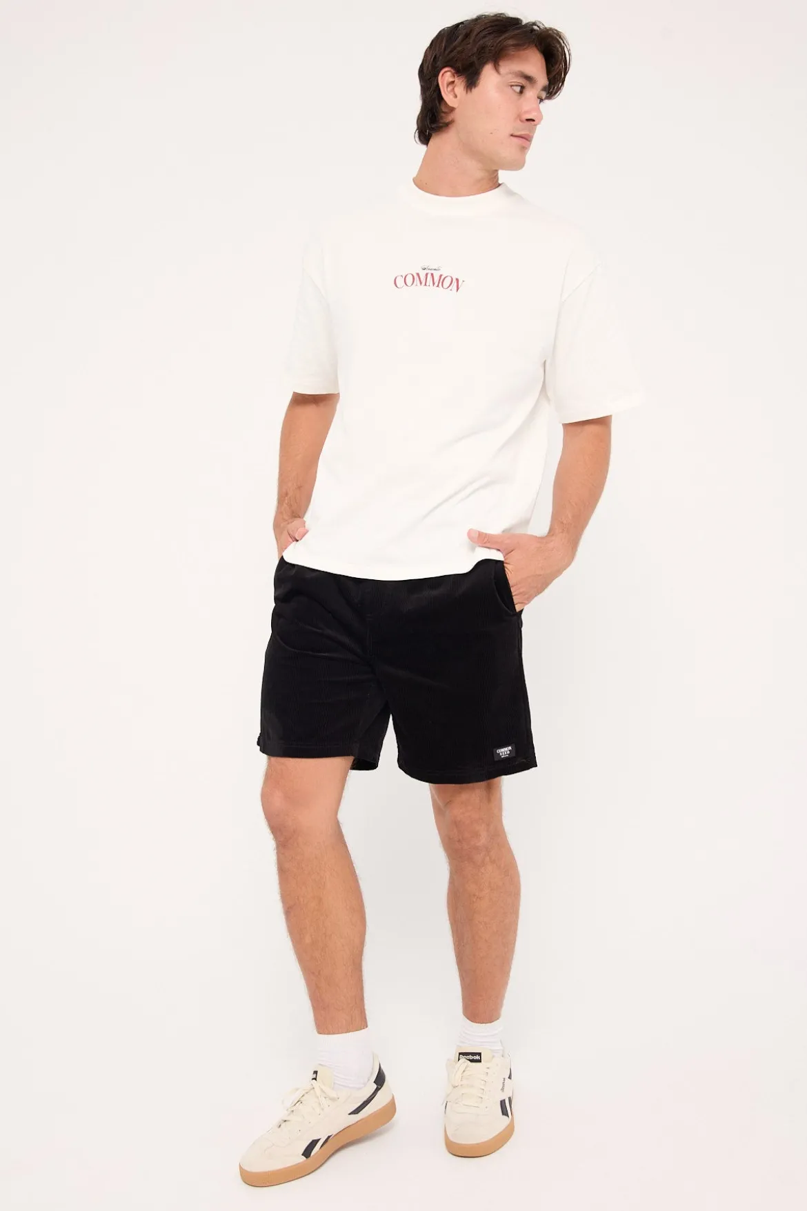 Salt Organic Cord Short Black