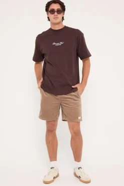Salt Organic Cord Short Taupe