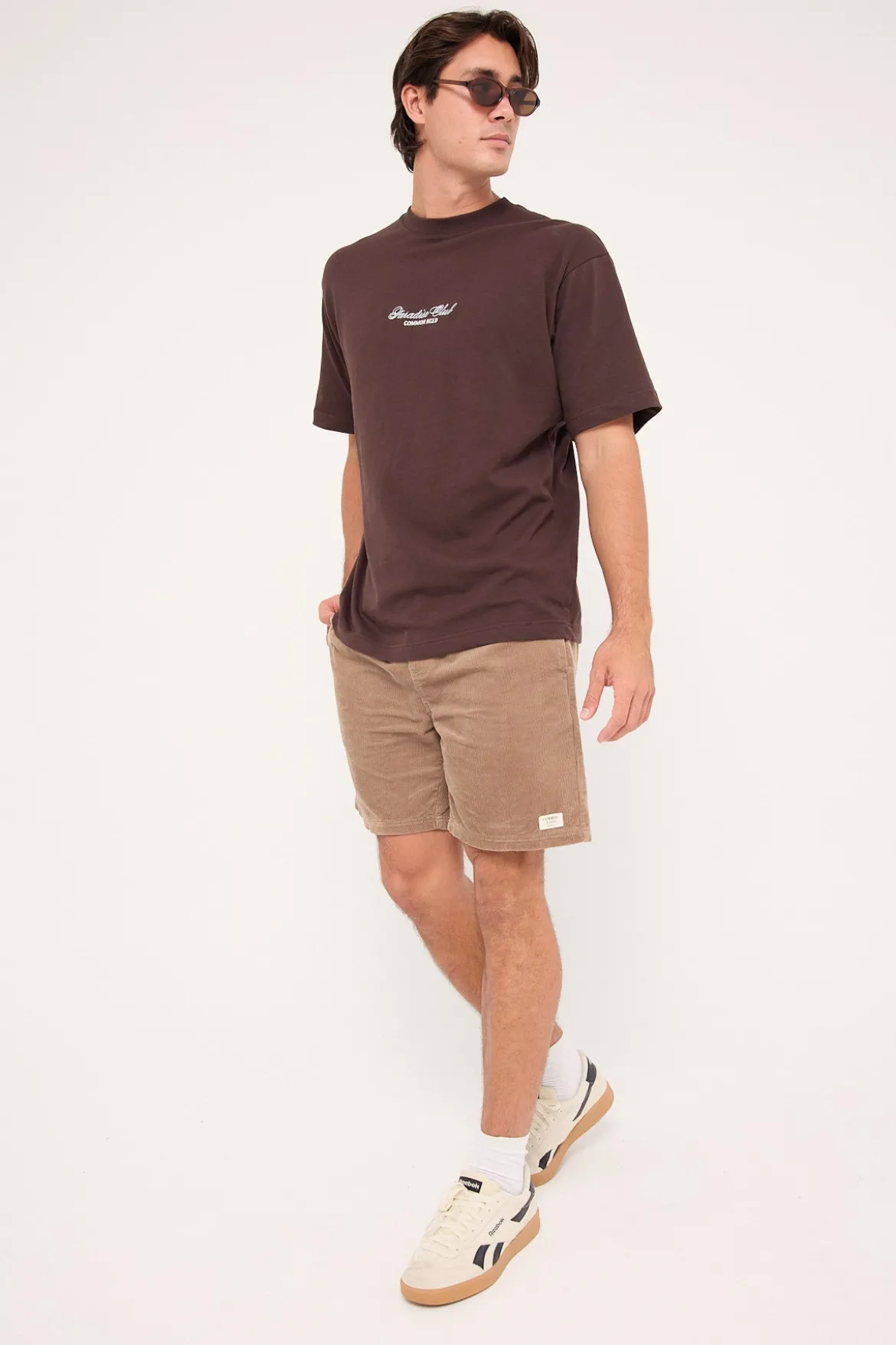 Salt Organic Cord Short Taupe