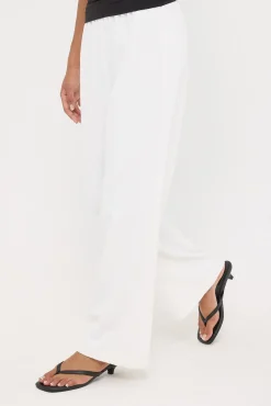 Sami Elasticated Mid Rise Pants Cream